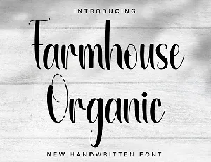 Organic Farmhouse font