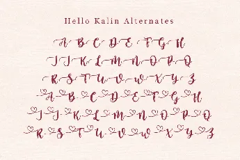 Hello Kalin font