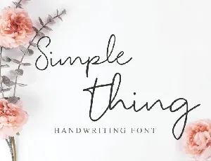 Simple Thing font