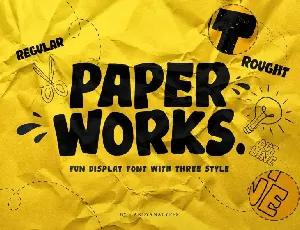 Paper Works Display font