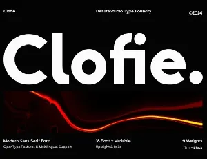 Clofie font