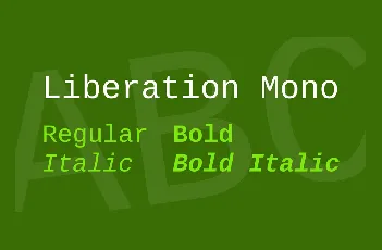 Liberation Mono font