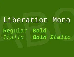 Liberation Mono font