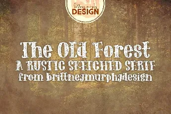 The Old Forest Handdrawn Serif font