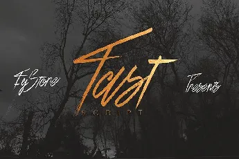 Fast Script Free font