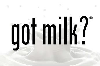 Got Milk font