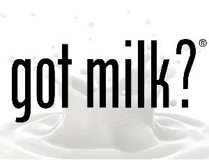 Got Milk font