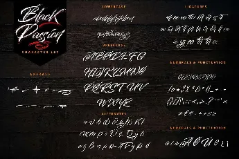 Black Passion font