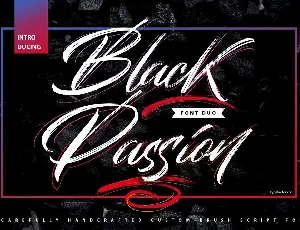 Black Passion font