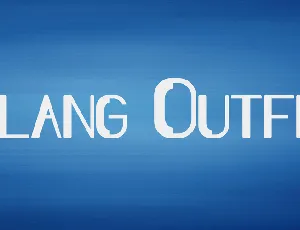 Slang Outfit font