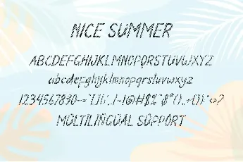 Nice Summer font