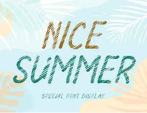 Nice Summer font