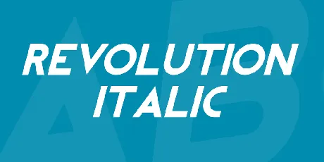 REVOLUTION Italic font