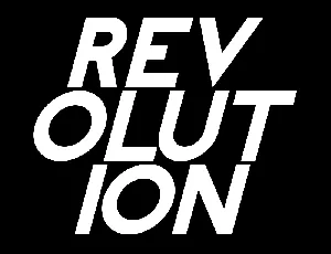 REVOLUTION Italic font