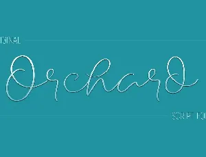 Orchard Script font