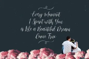 Just Married Script font