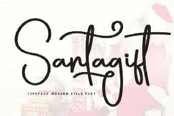 Santagift Script font