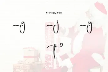 Santagift Script font