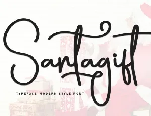 Santagift Script font