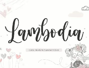 Lambodia Handwritten font