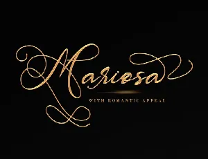 Mariosa Script font