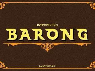 Barong Typeface font