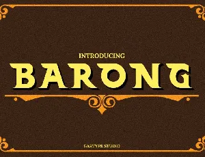 Barong Typeface font