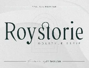 Roystorie font