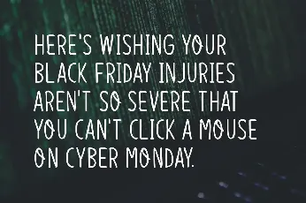 Cyber Monday font