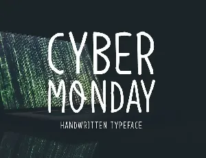 Cyber Monday font