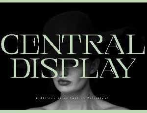 Central Display DEMO font