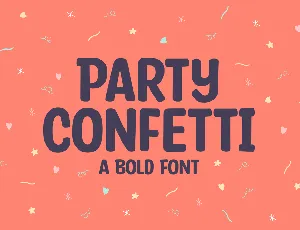 Party Confetti font