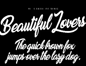 Beautiful Lovers Personal Use font