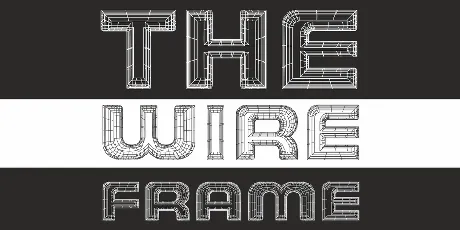 THE WIREFRAME Demo font