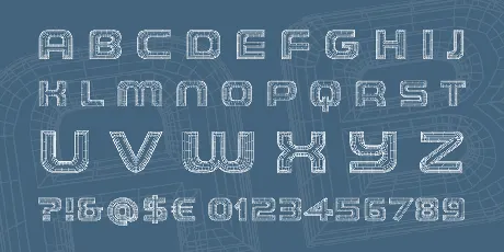 THE WIREFRAME Demo font