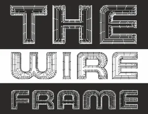 THE WIREFRAME Demo font