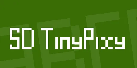 SD TinyPixy font