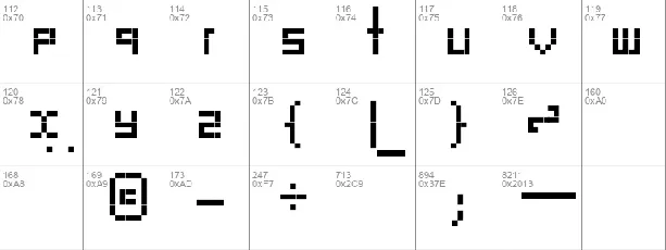 SD TinyPixy font