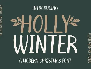 Holly Winter font