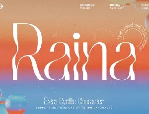 Raina font