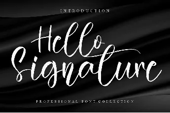 Hello Signature font