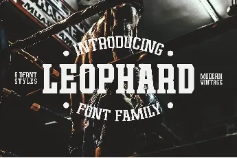 Leophard Family font