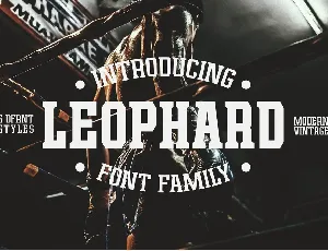 Leophard Family font