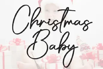 Christmas Baby Script font