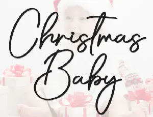 Christmas Baby Script font