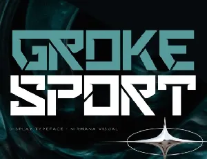 Groke Sport font