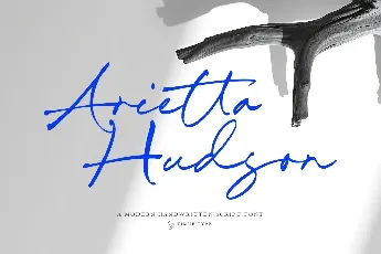 Arietta Hudson font