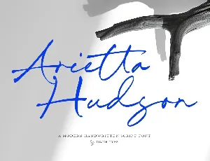 Arietta Hudson font