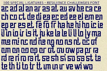 Resilience Challenges Demo font