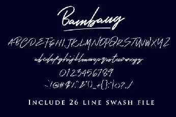 Bambang Signature font